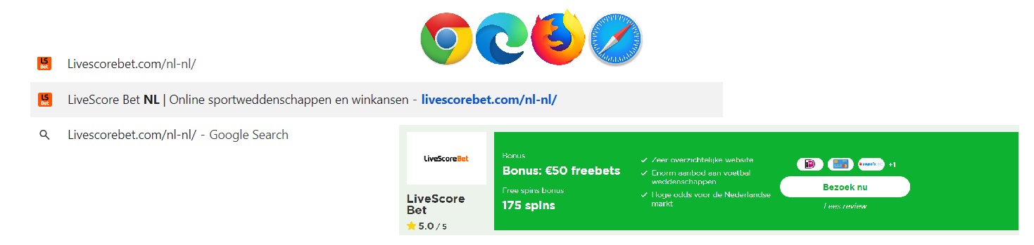 inloggen livescore bet verschillende browsers of banner klikken simpel gemakkelijk uitleg