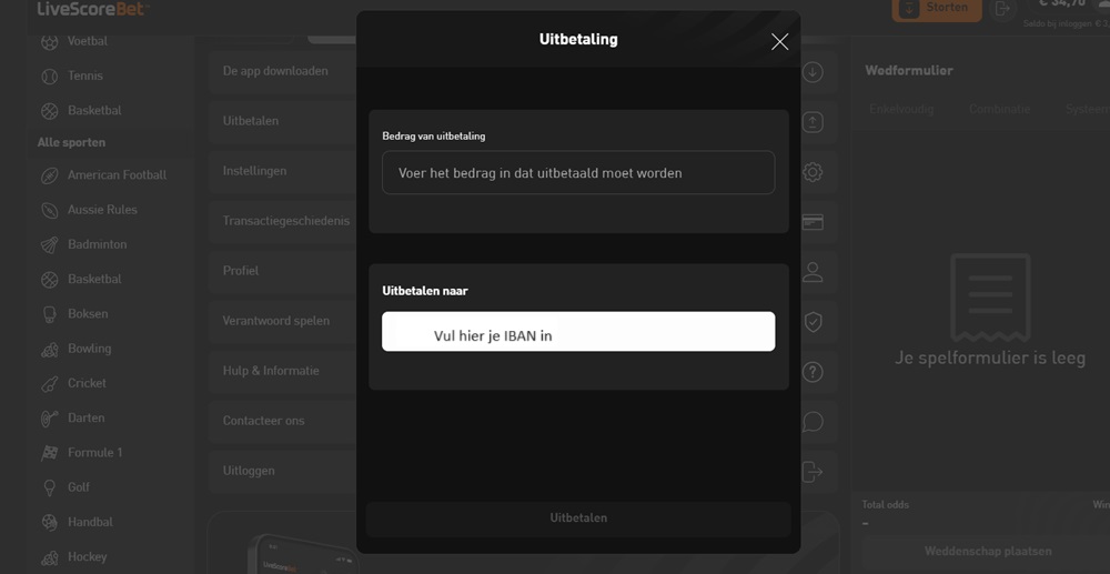sportgokken uitleg guide gids hoe kan ik geld opnemen cash in van livescore bet makkelijk simpel