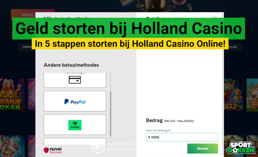 geld storten bij holland casino
