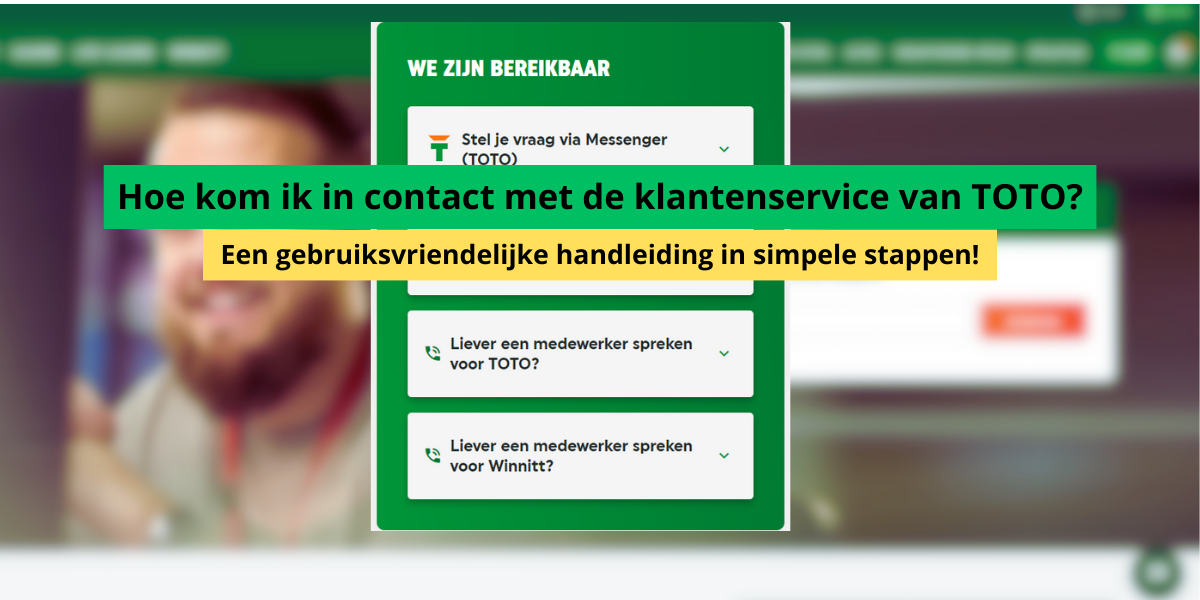 klantenserivce TOTO sportgokken uitleg