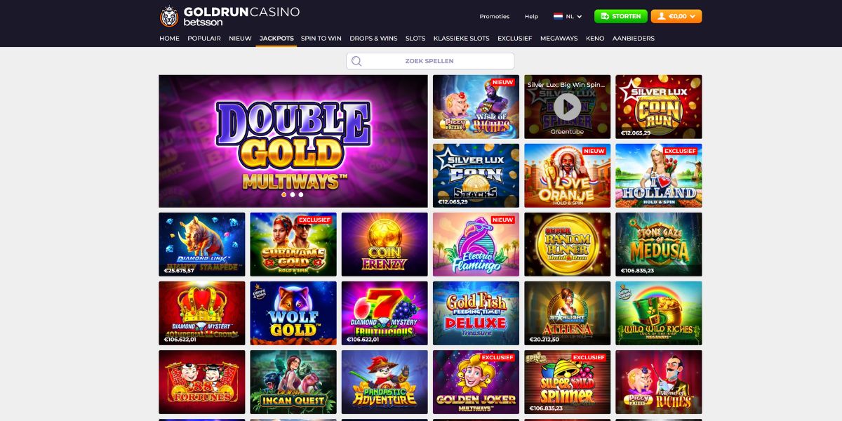 jackpots goldrun casino review navigatie