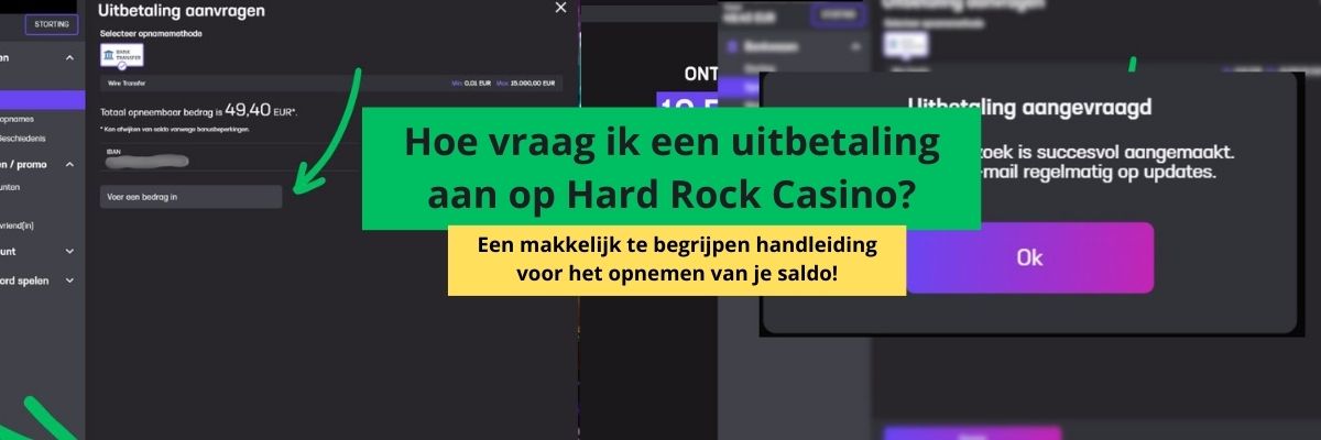 handleiding geld opnemen uitbetaling HRC hard rock Casino uitleg sportgokken uitbetaling aanvragen op Hard Rock Casino