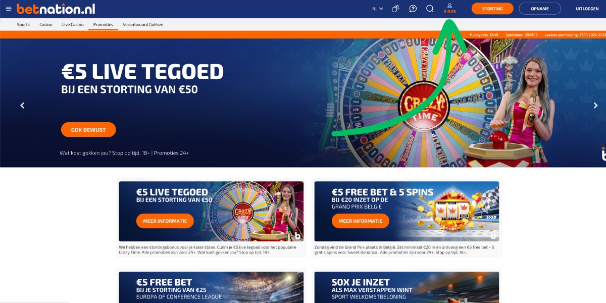 limieten instellen op betnation uitleg sportgokken