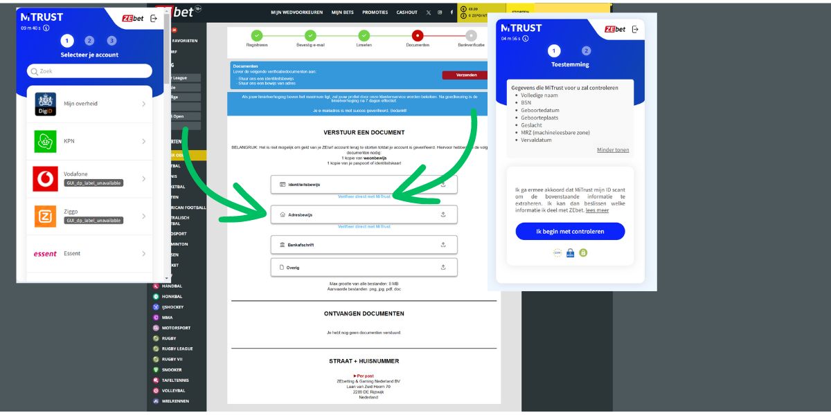 ZEbet registratie