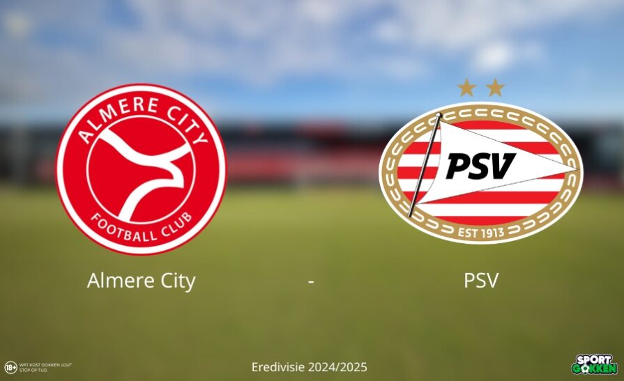 Voorbeschouwing Almere City PSV voorspelling odds Eredivisei 24-25