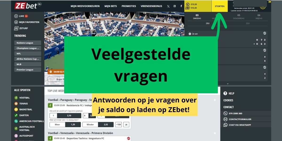 Veelgestelde vragen ZEbet Storting