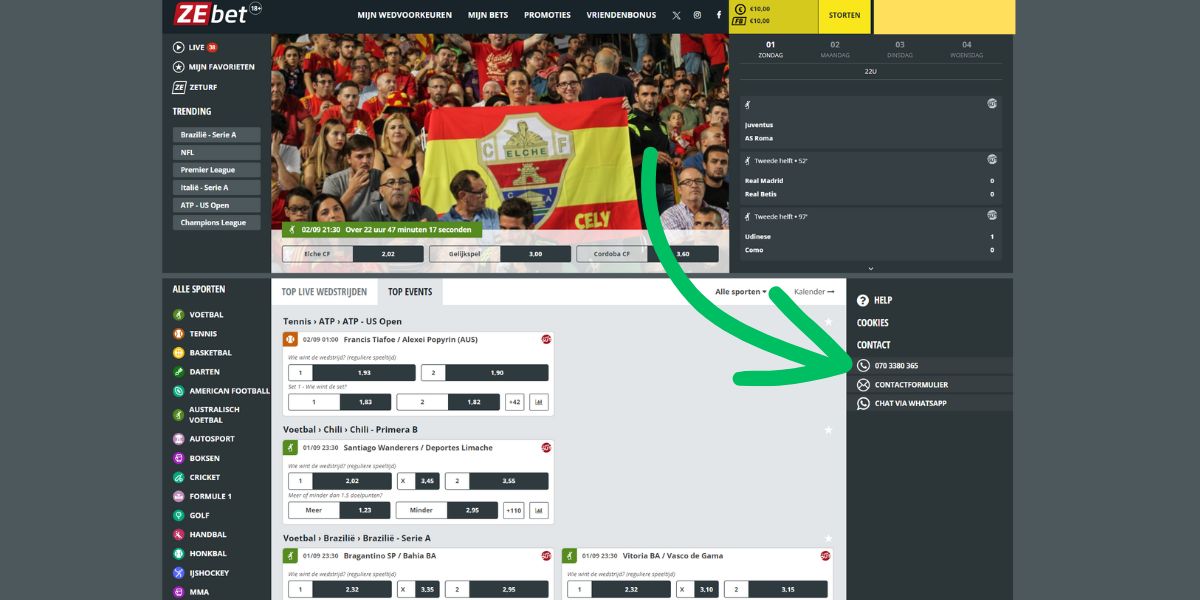 contact opnemen zebet contacteren ZEbet Bellen ZEbet Telefoonnumer ZEbet Helpdesk ZEbet