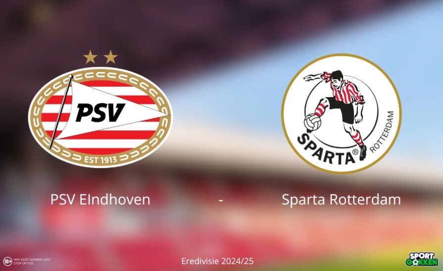 Voorspelling PSV Sparta bonus tips odds Eredivisie 2024-25