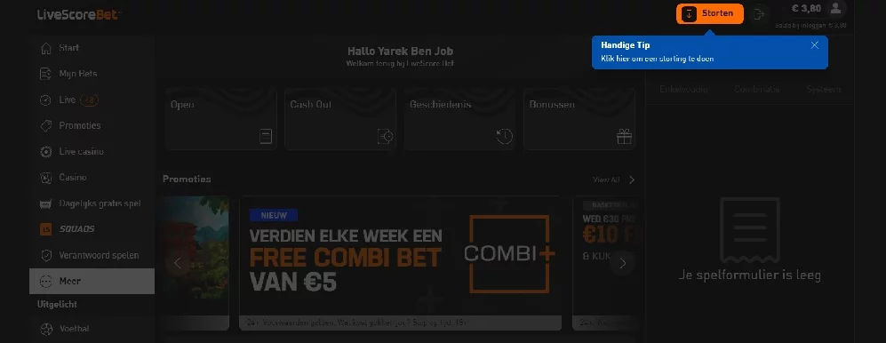 sportgokken uitleg guide gids hoe kan ik geld storten op livescore bet makkelijk simpel