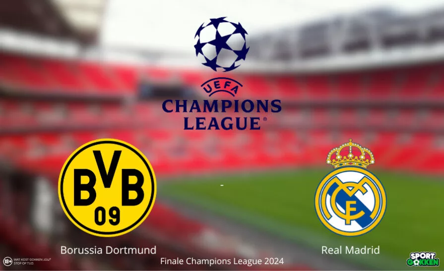 Wedden op Dortmund Real Madrird Finale Champions League 2024