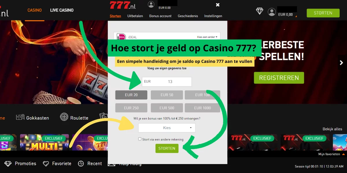 sportgokken banner uitleg stort geld op casino 777