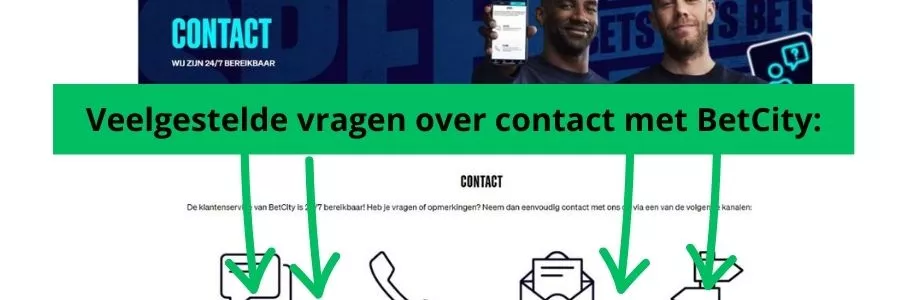 FAQ sportgokken uitleg betcity contact klantenservice