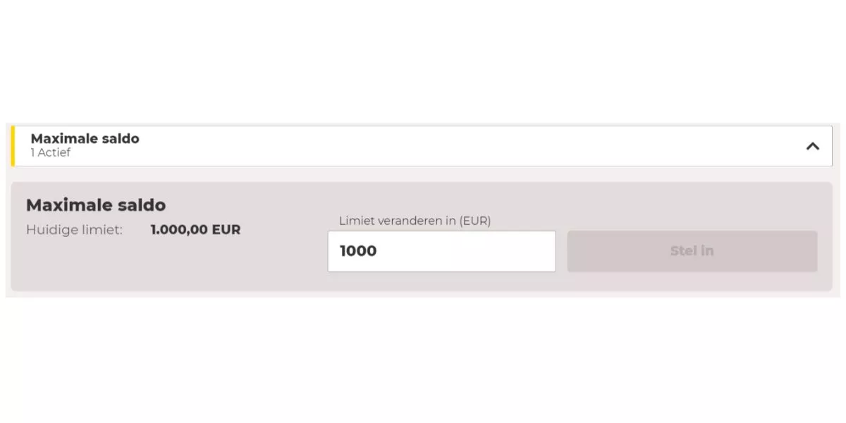 maximaal saldo limieten 711 sportgokken uitleg