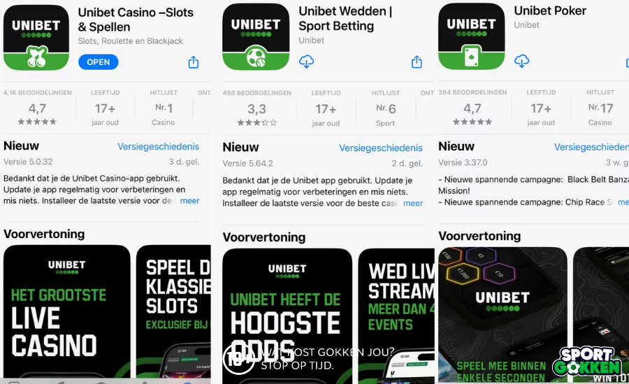 Unibet casino app, unibet poker app & unibet sports app