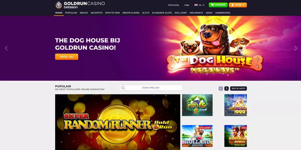 welkom op Goldrun Casino beginnen met spelen ! aanmelden registreren Godlrun Casino